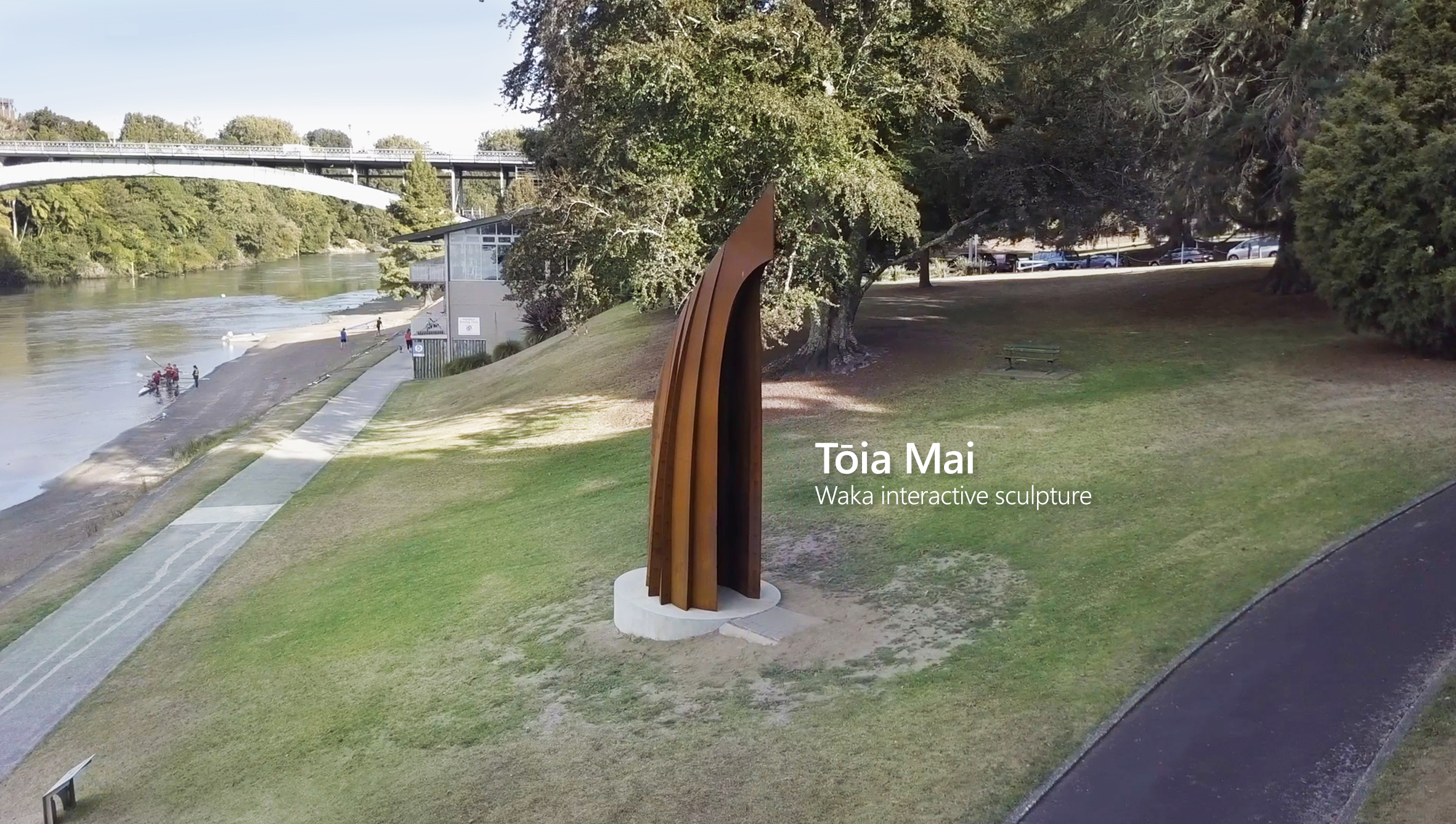 Māori-inspired interactive sculpture