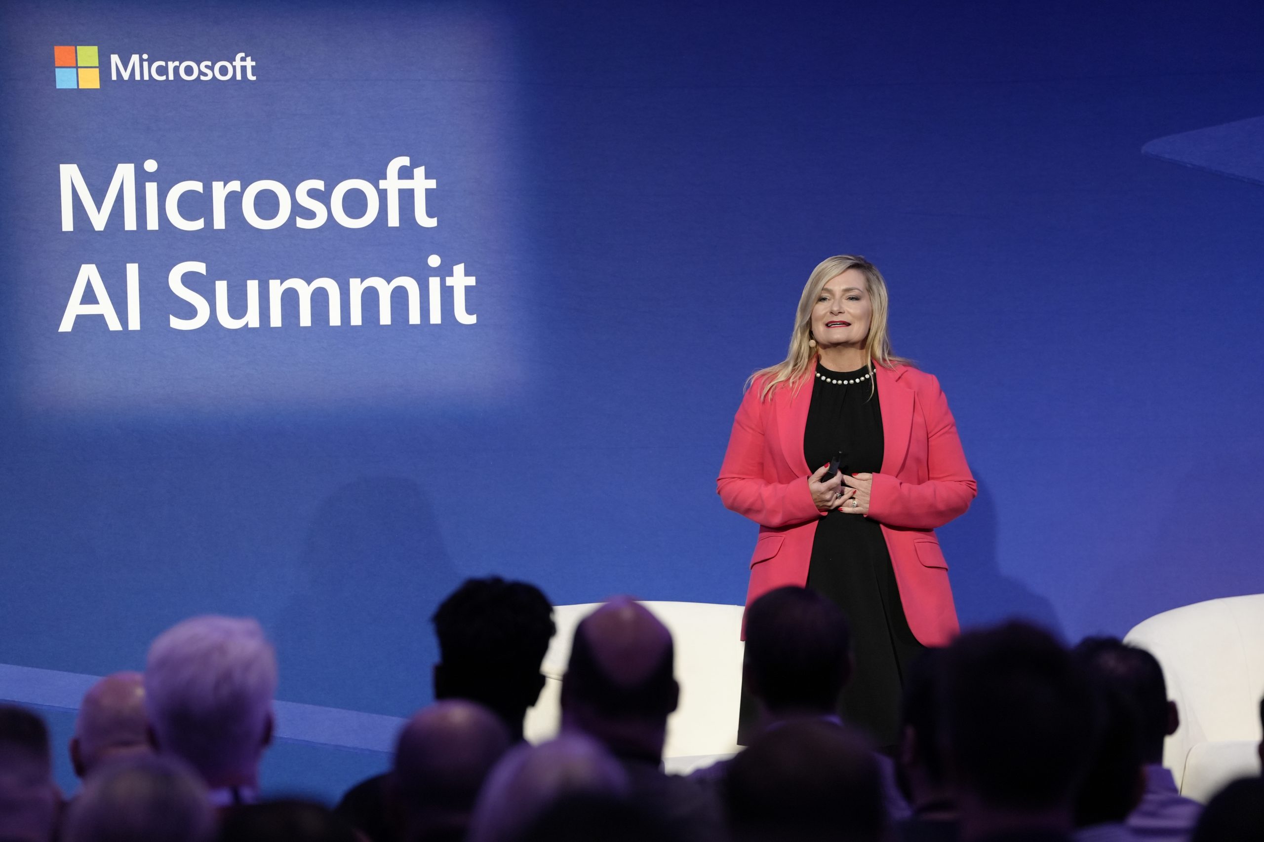 Vanessa Sorenson on stage at AI Summit