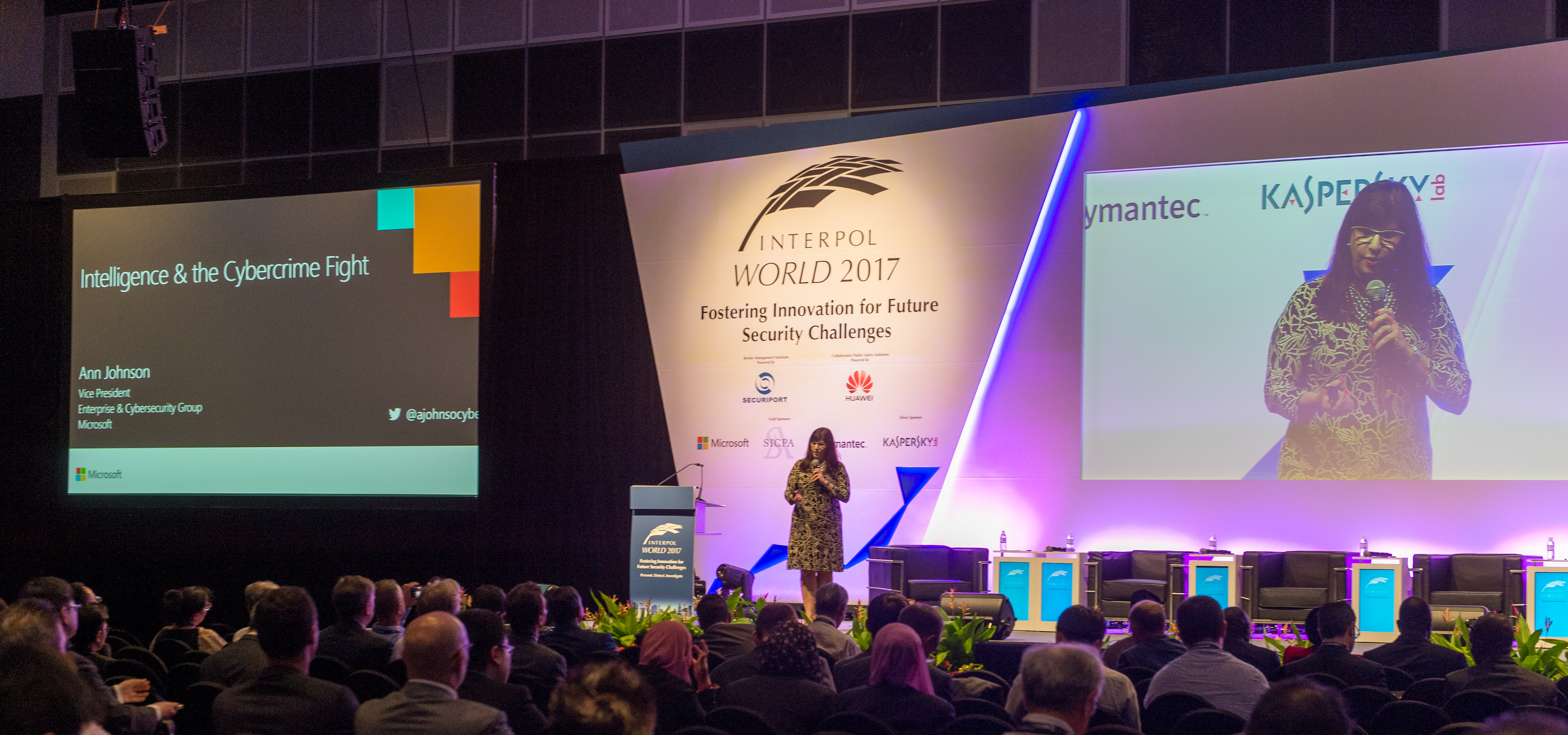 Ann Johnson Interpol Microsoft VP AI and Cybercrime