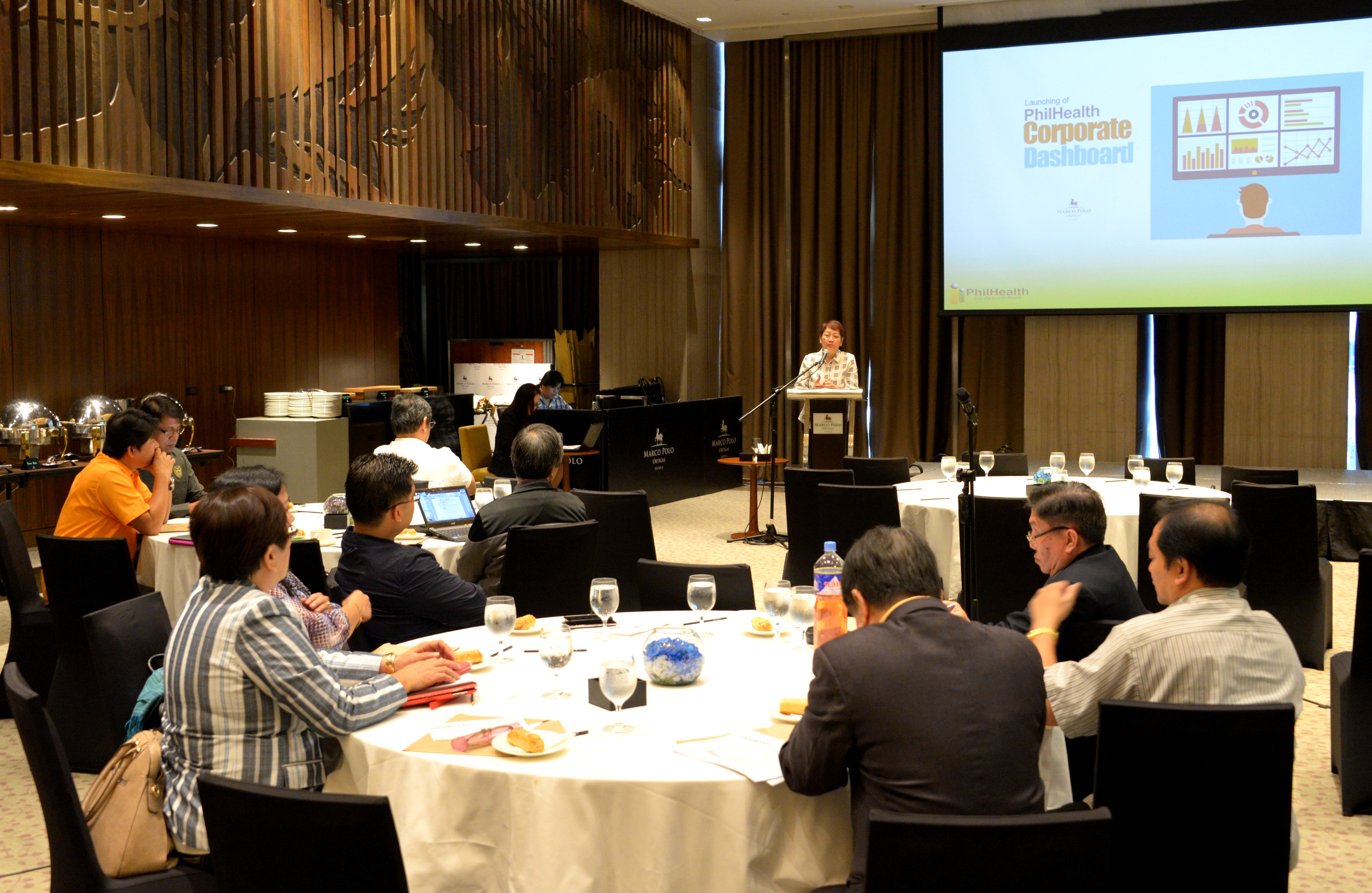 PhilHealth during the launch of their Corporate Dashboard using Microsoft Power BI