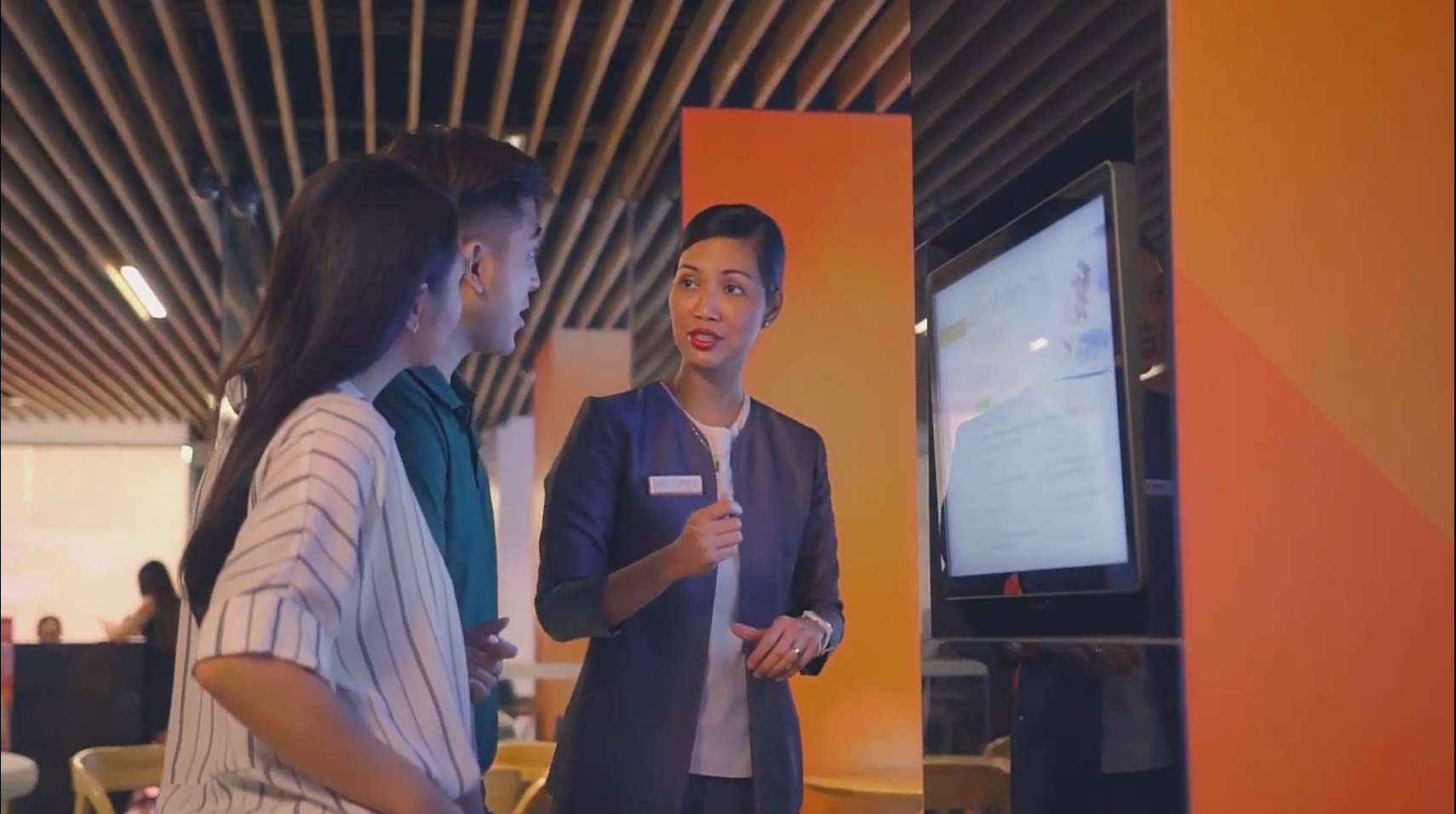 Bank Ambassador interacting with potential customers