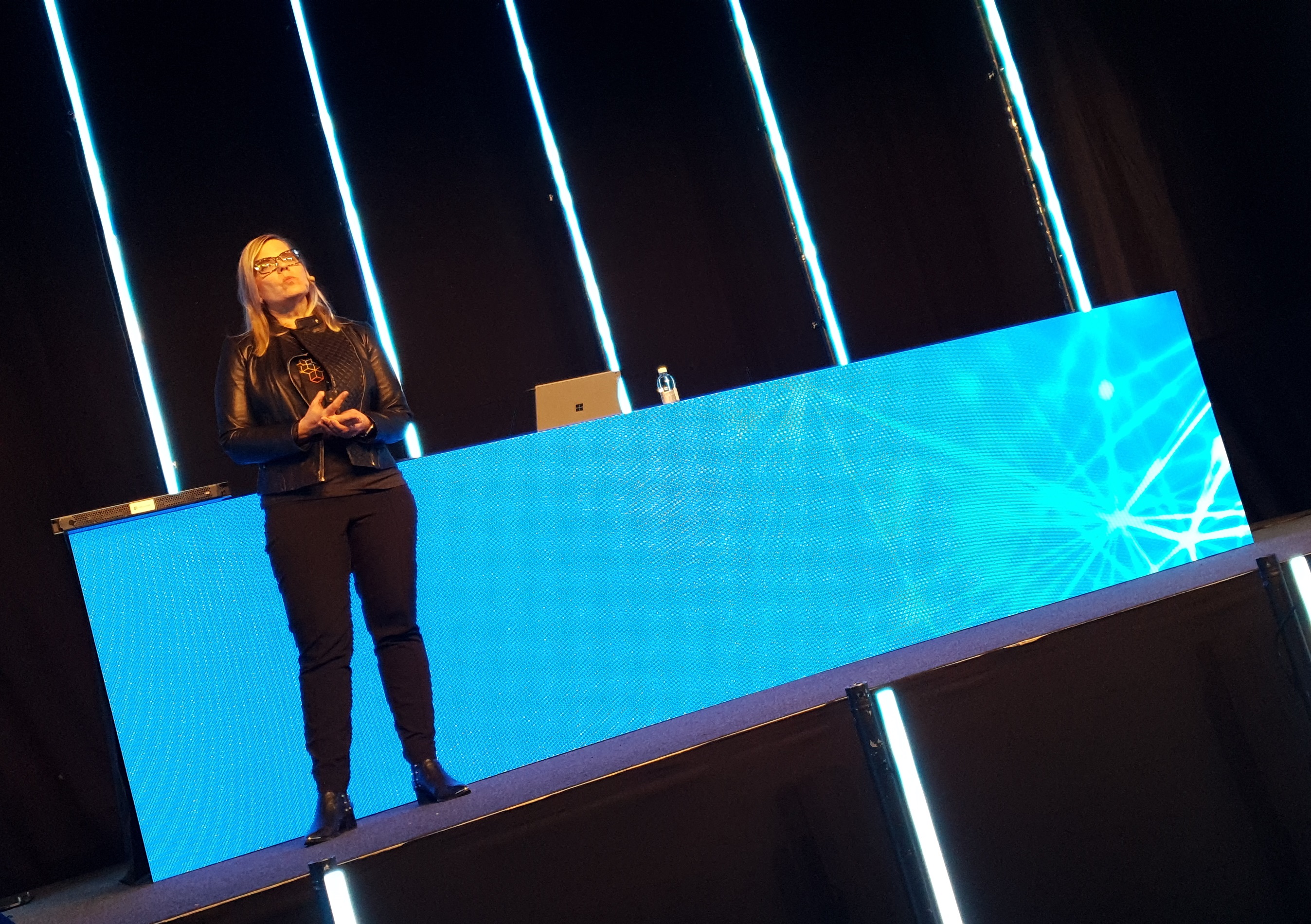 Kuvassa Natalia Mackevicius TechDays-tapahtumassa Helsingissä
