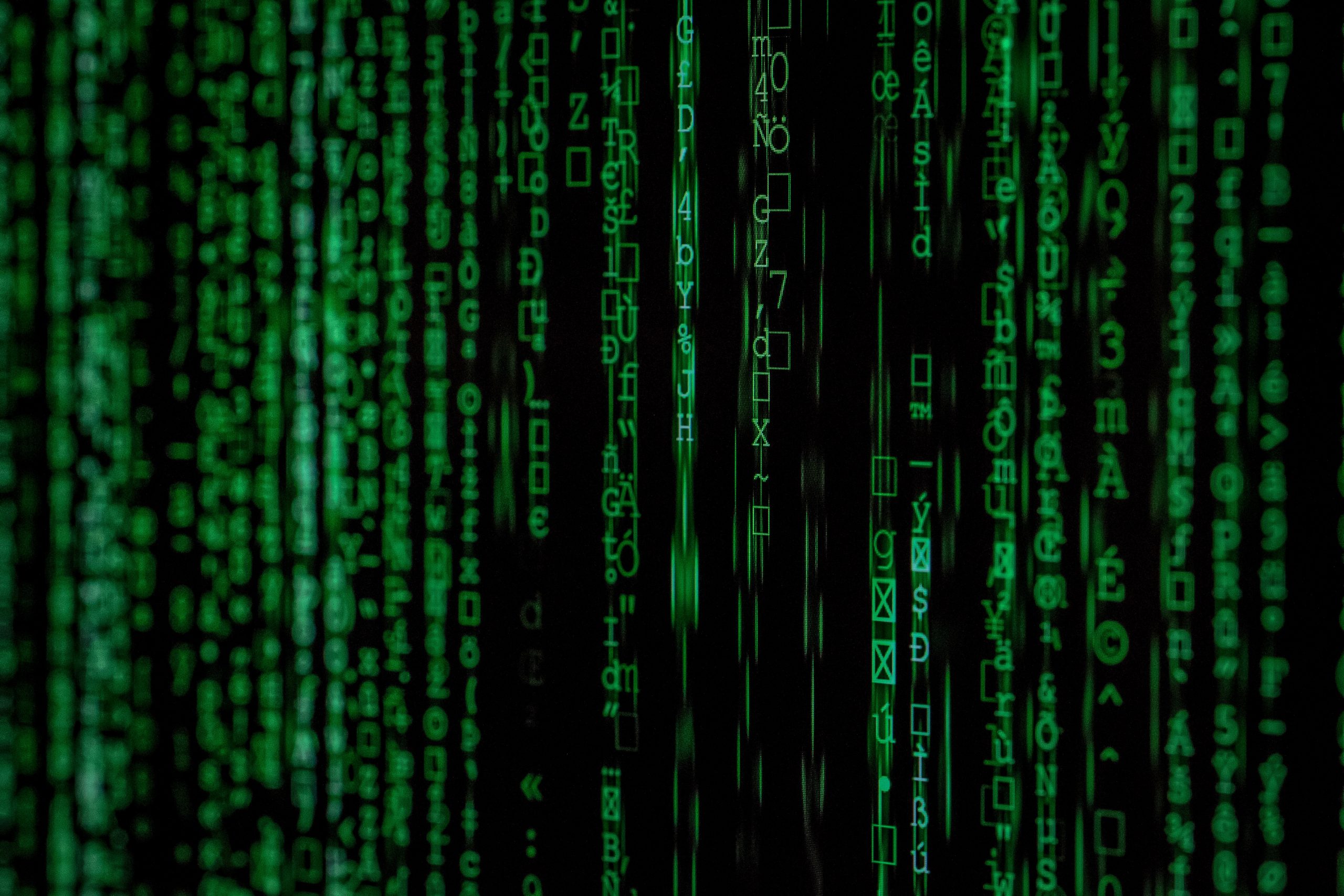 Data on a screen