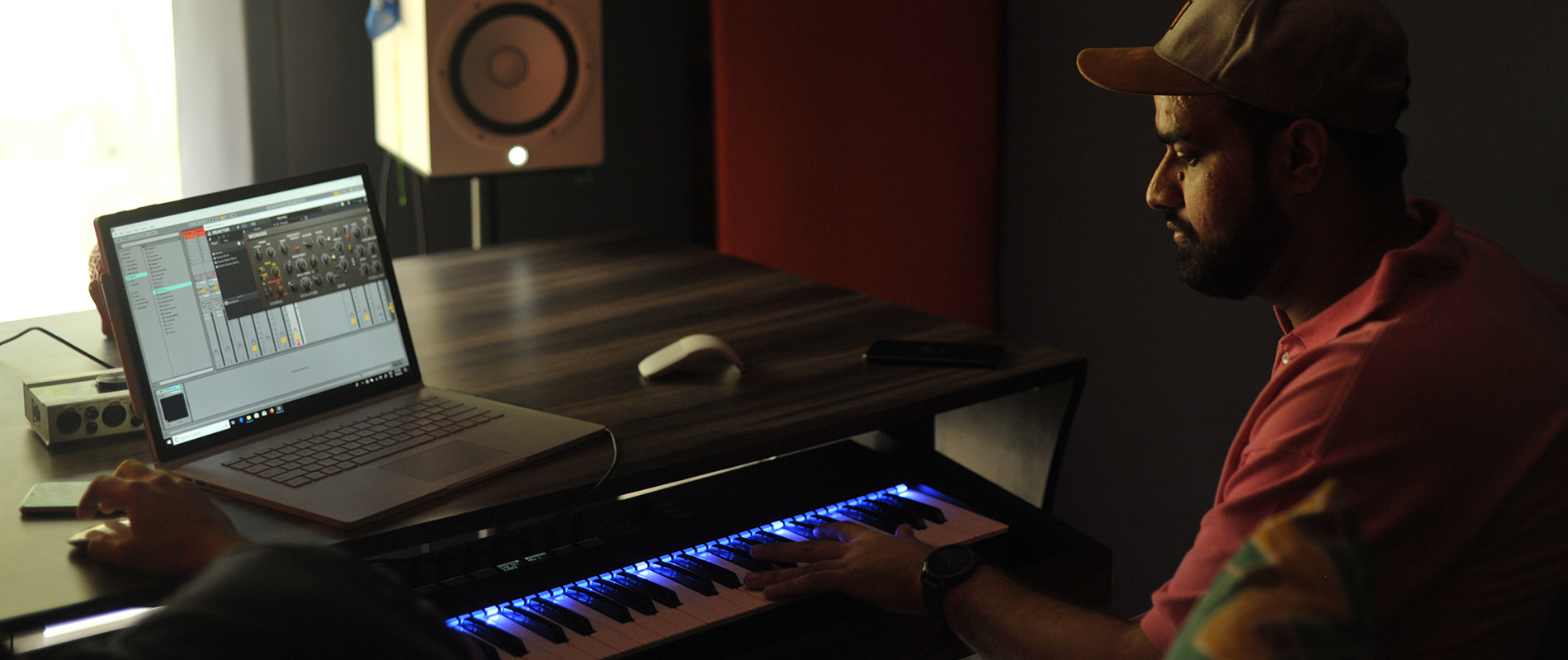 Varun Khullar creating music on a piano