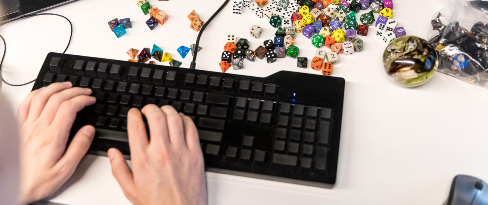 Assorted Color Dice on the table