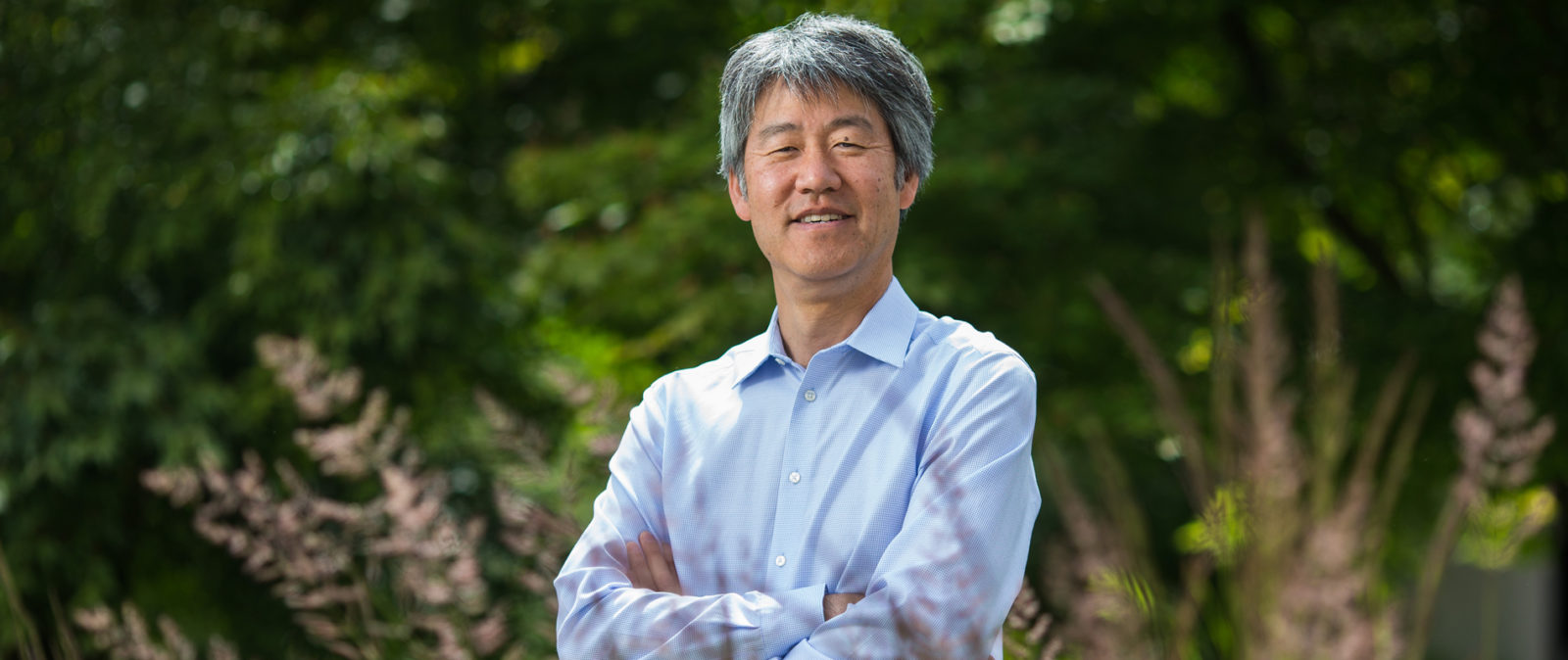 Peter Lee smiling at the camera