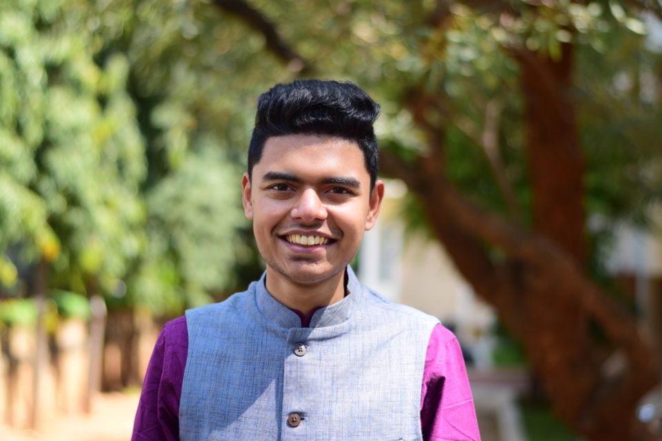 Pratik Mohapatra smiling at the camera