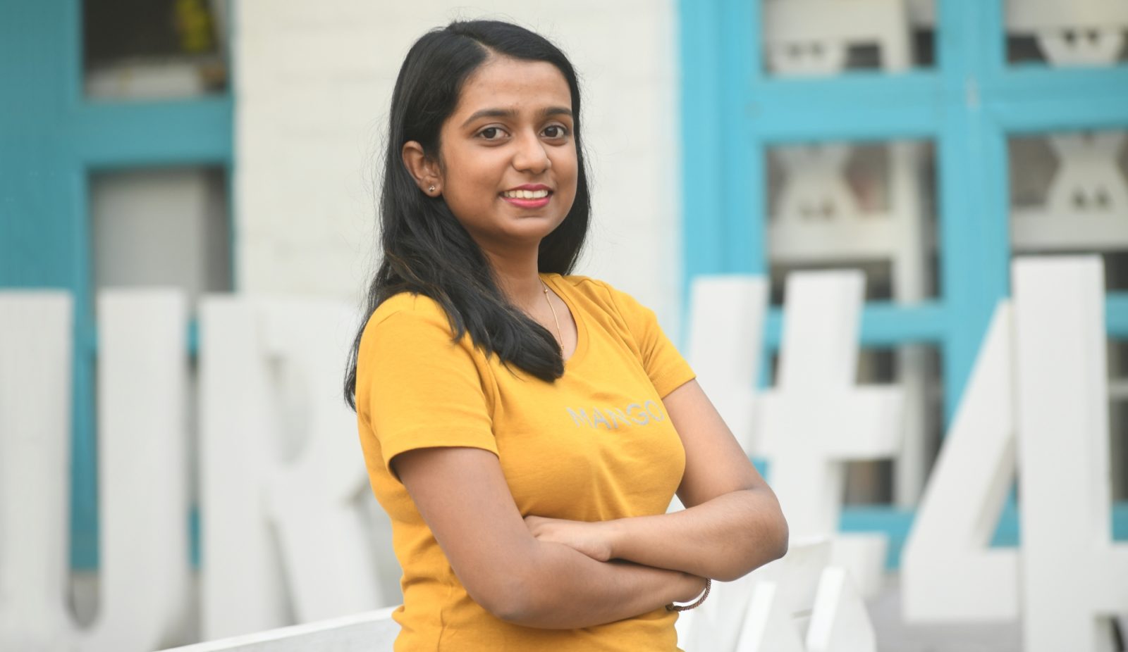 photo of a woman smiling at the camera
