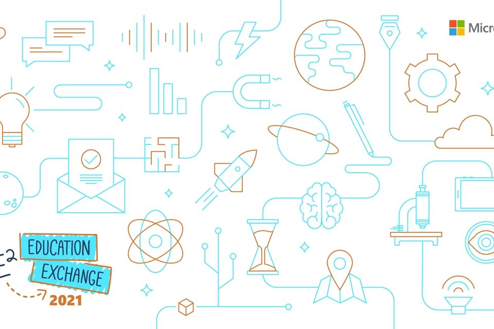 A promotional banner for Microsoft Education Exchange 2021