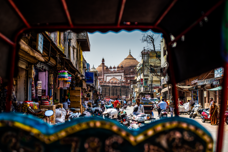An Indian marketplace