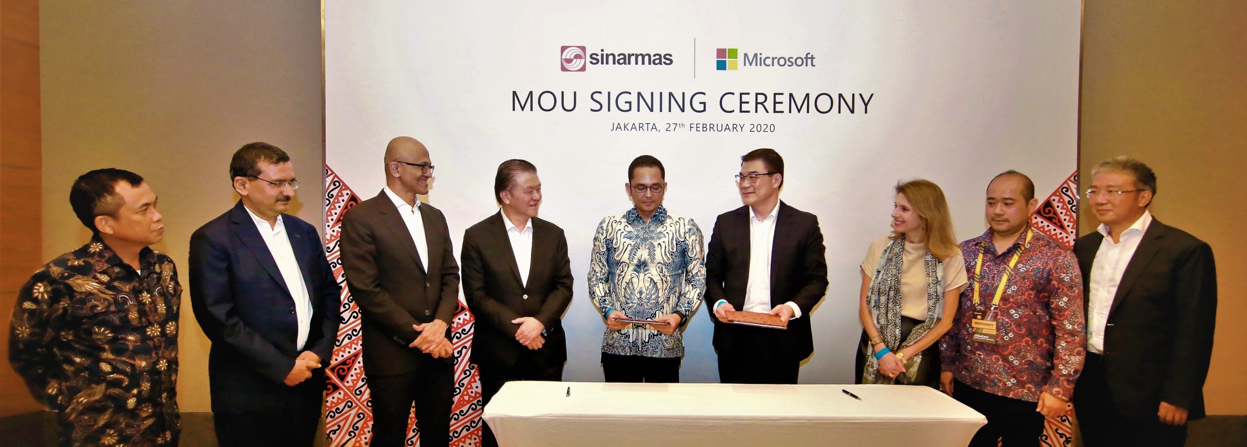 Microsoft and Sinar Mas MoU Signing