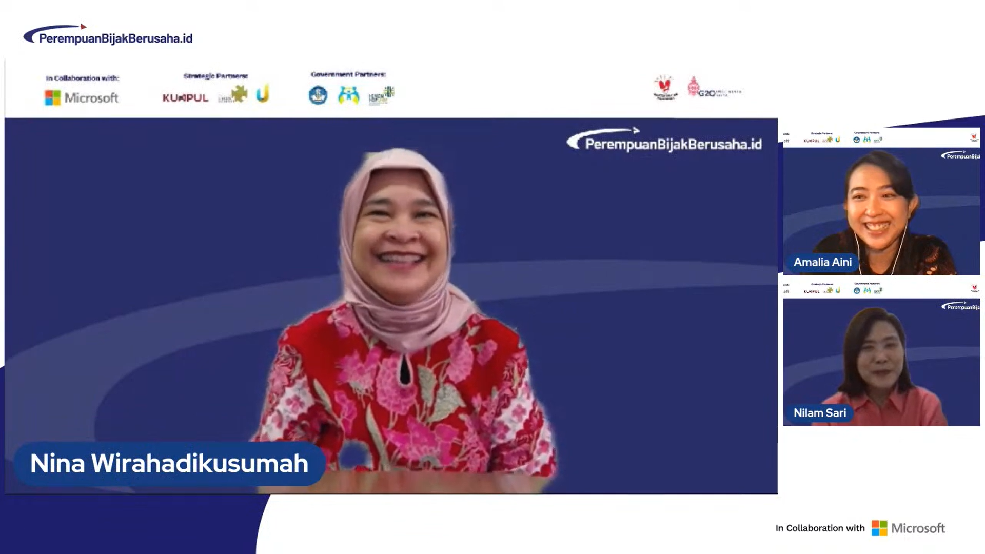Diskusi Panel Kick-off Perempuan Bijak Berusaha oleh KUMPUL dan Microsoft Indonesia