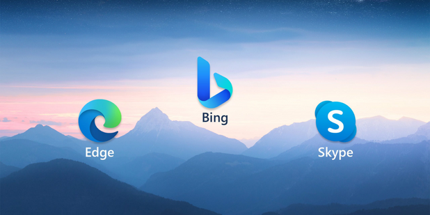 edge bing skype graphic