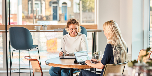 women working together