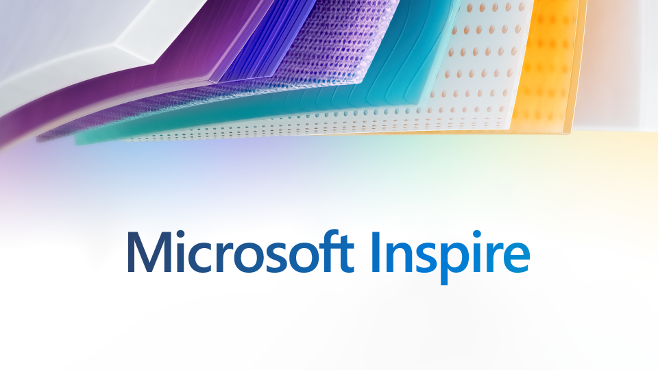 Graphic image of Microsoft Inspire logo