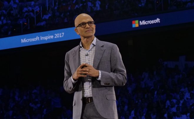Сатья Наделла, СЕО Microsoft, на конференции Microsoft Inspire