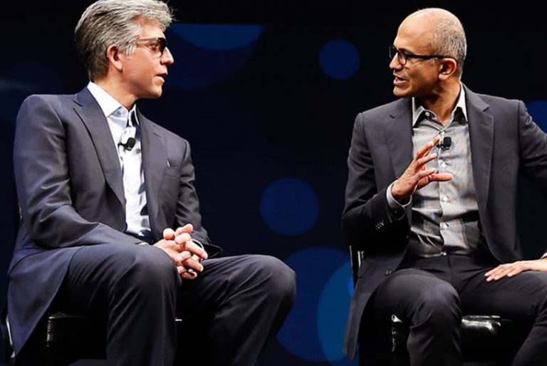 Билл Макдермот и Сатья Наделла