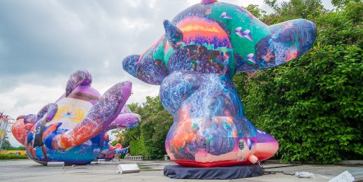 Надувная конструкция - инсталляция «Карнавал нейронных сетей»