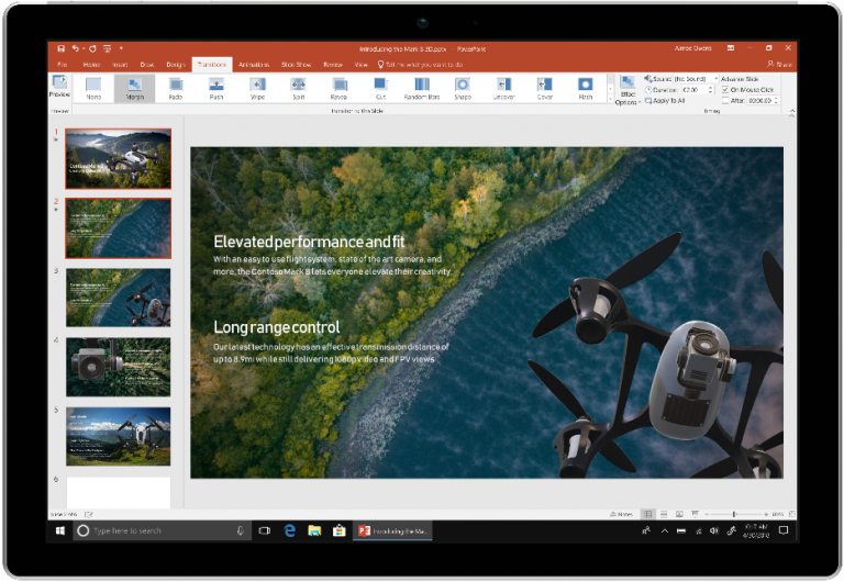 Анимированные презентации в PowerPoint 2019