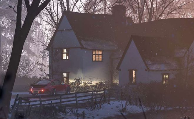 Старая Добрая Англия. Сцена из игры Forza Horizon 4