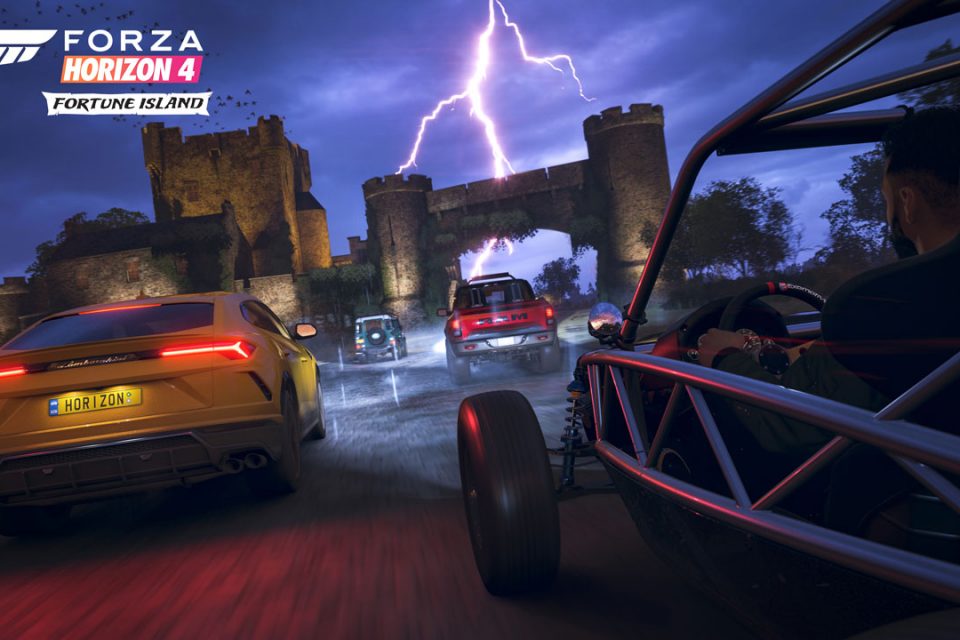 Снимок экрана дополнения Fortune Island для игры Forza Horizon 4