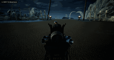 Анимировыанная сцена - гоночный режим в игре Hellblade: Senua’s Sacrifice