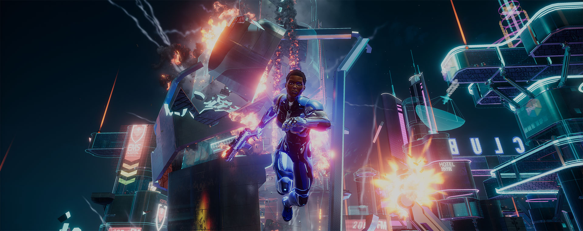 Сцена из игры Crackdown 3