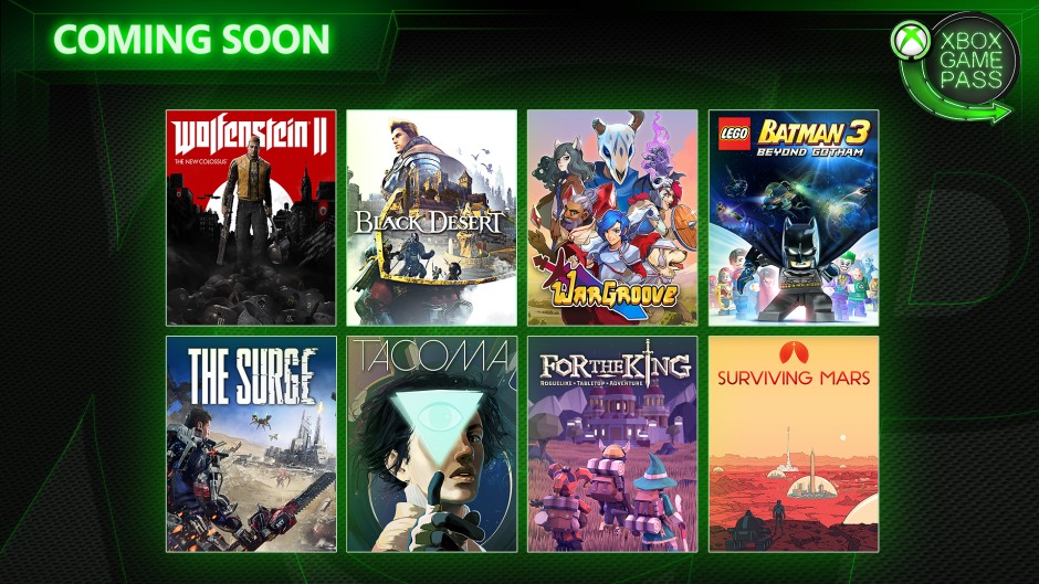 Обложки Wolfenstein II: The New Colossus и других игр, которые пополнят каталог Xbox Game Pass до конца мая