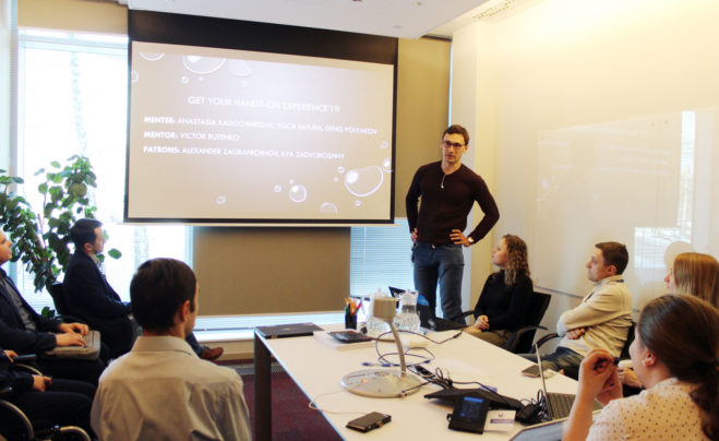 На презентации проектов программы «Попробуй профессию в деле»