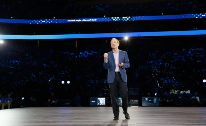 Брэд Смит, президент Microsoft, на конференции Inspire 2019