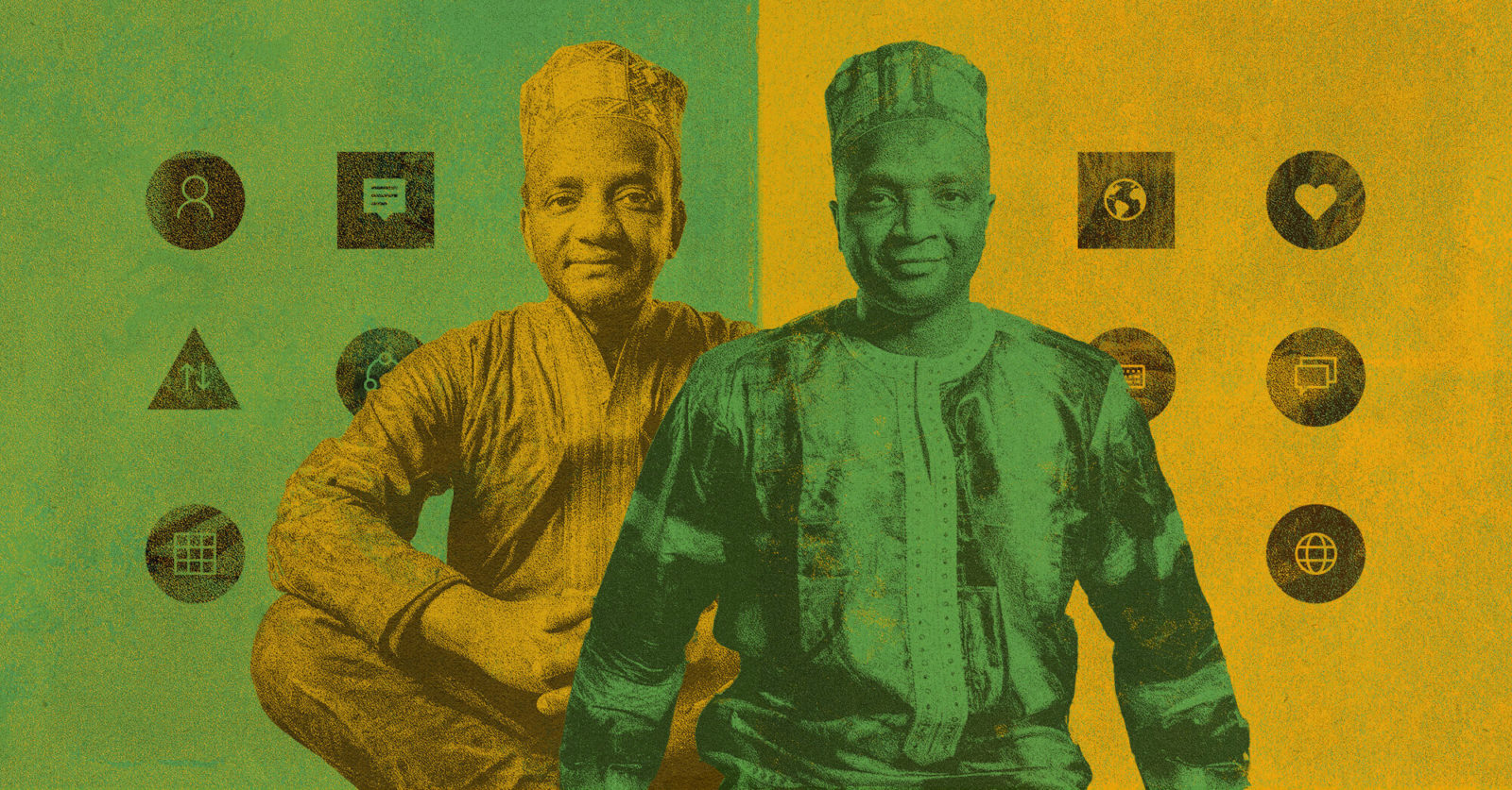 Братья Ибрагим и Абдулае Барри, которые придумали алфавит для своего родного языка фулфилде - систему письма ADLaM