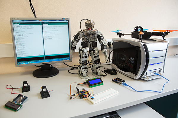 Robot on the desk in NCFU
