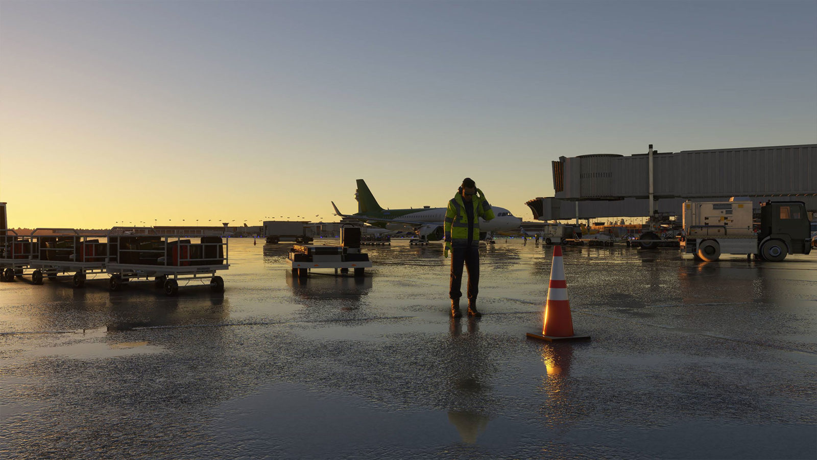 Снимок экрана из игры Microsoft Flight Simulator