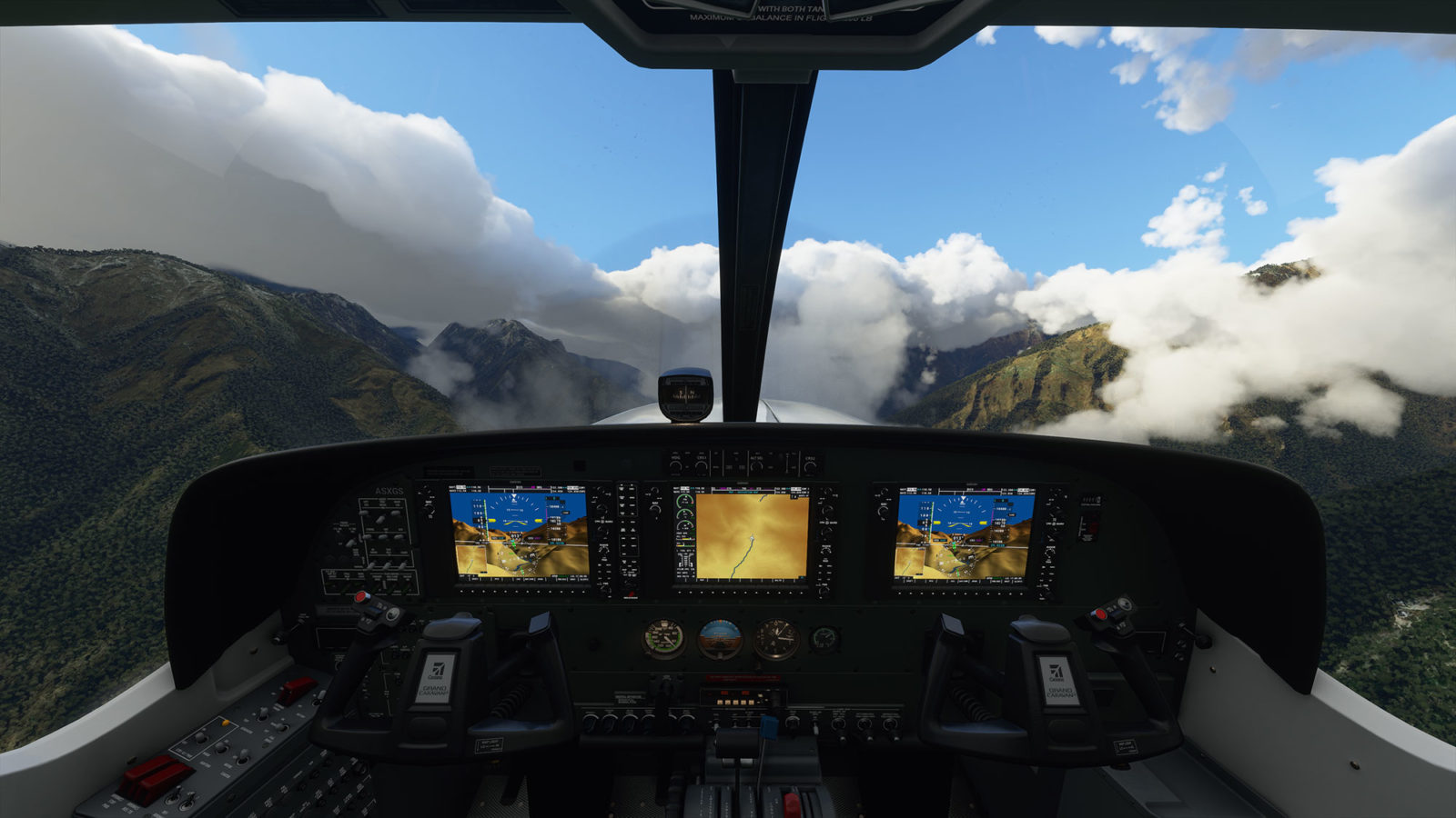 Снимок экрана игра Microsoft Flight Simulator