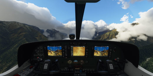 Снимок экрана игра Microsoft Flight Simulator