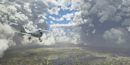 Снимок экрана игра Microsoft Flight Simulator