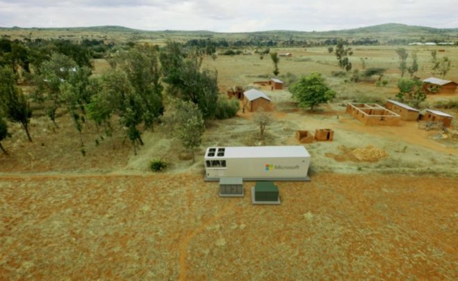 Визуализация: Azure Modular Datacenter может быть быстро доставлен куда угодно и развернут на месте