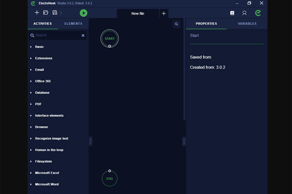 Скриншот интерфейса платформы ElectroNeek