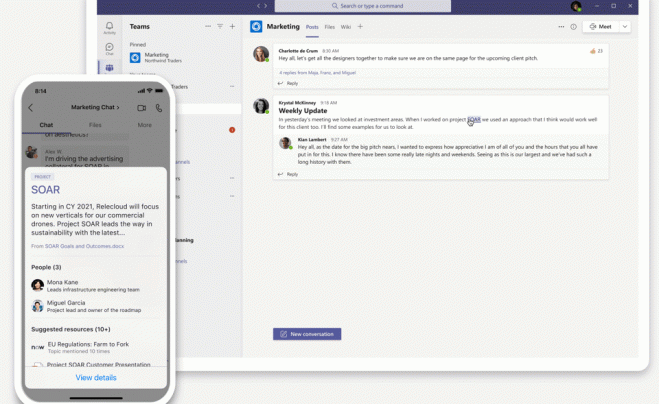 Новые знания с Microsoft Viva Topics