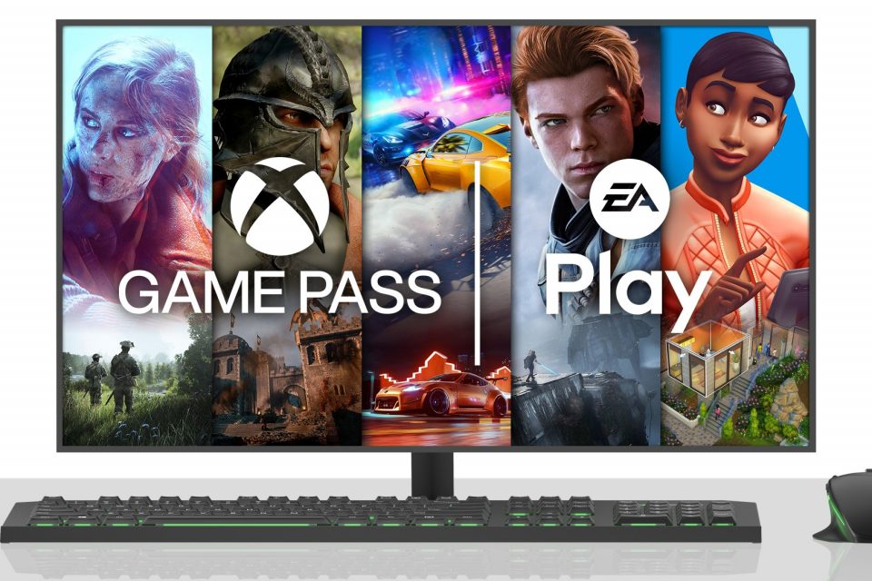 логотипы EA Play и Xbox Game Pass