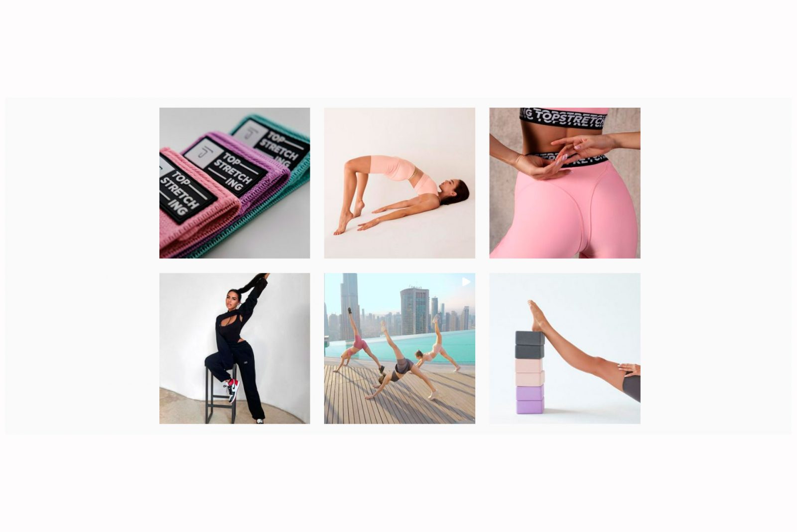 скриншот магазина topstretching в инстаграмме