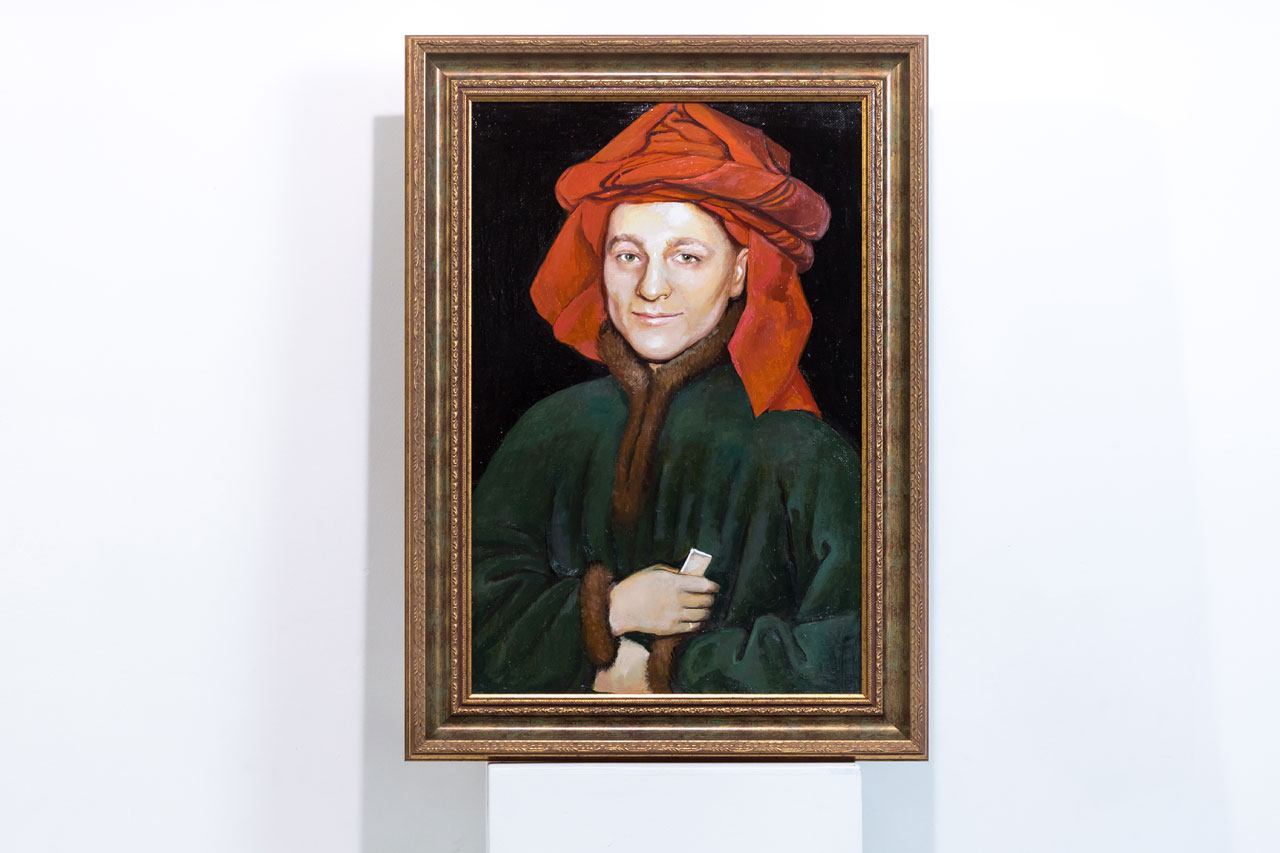 Стример VooDoosh в образе итальянского предпринимателя Джованни Арнольфини