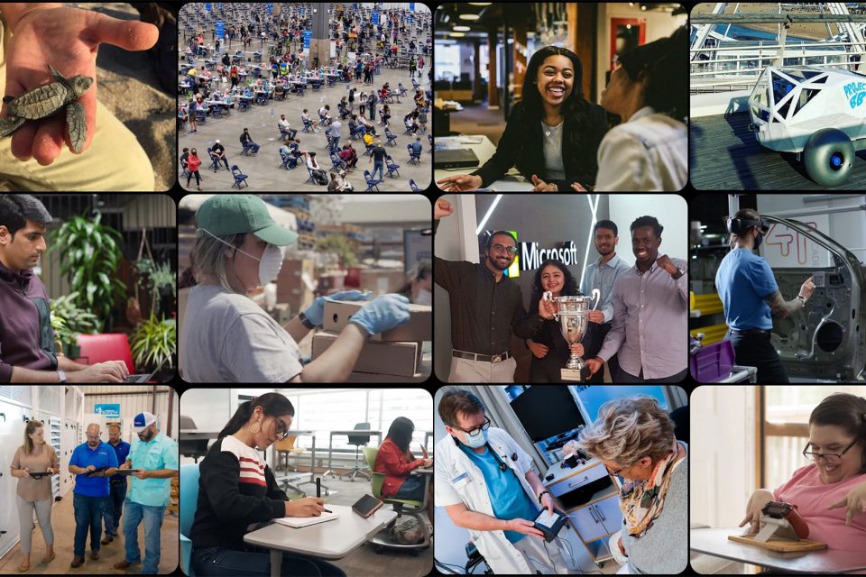 коллаж из разных фотографий публкиовавшгихся в течение года