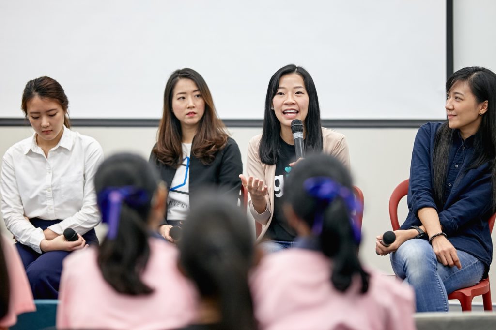 Four women in panel discussion
