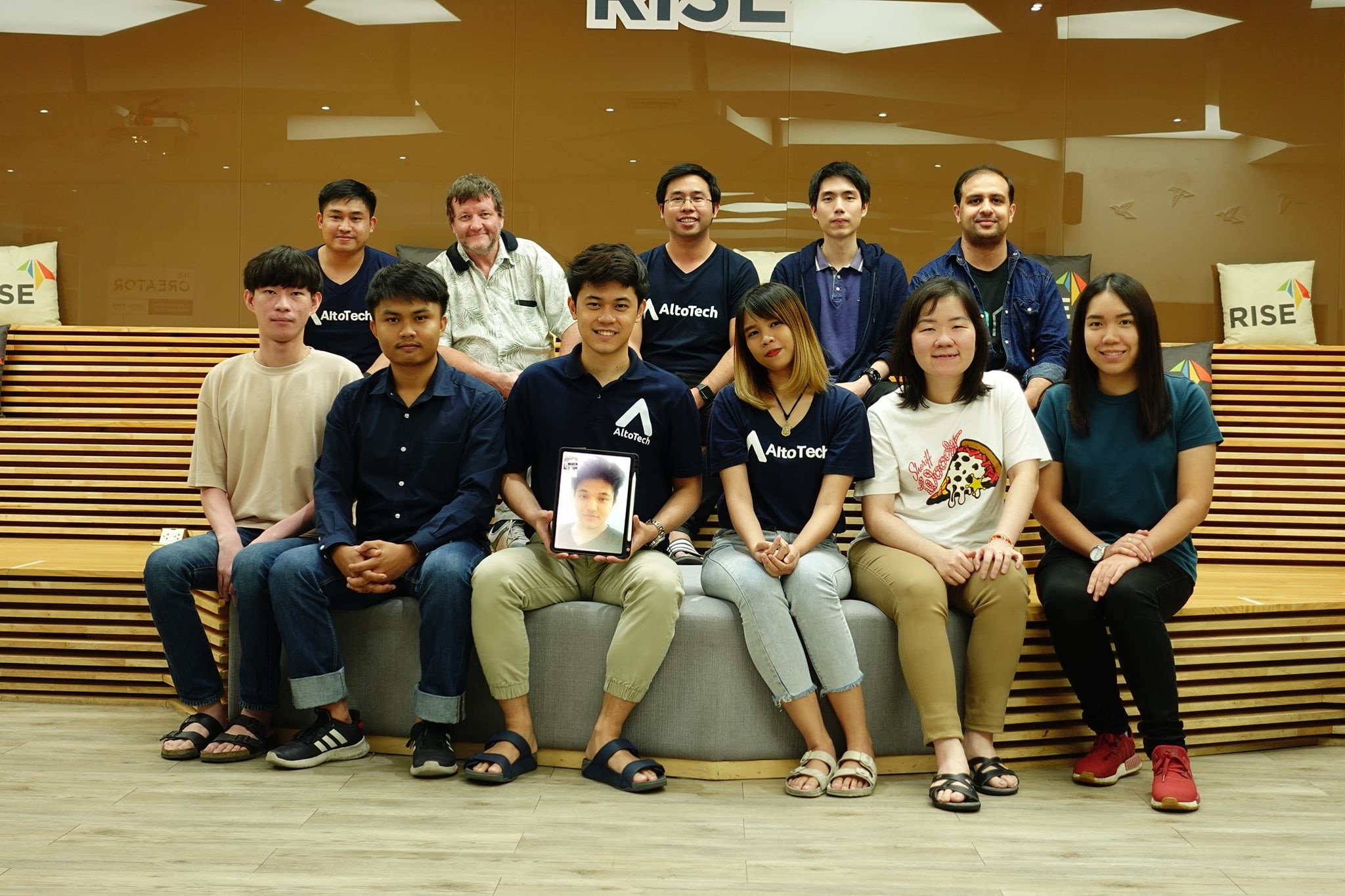 Members of AltoTech, a winning team from Hack the Future: Business Rebound Edition