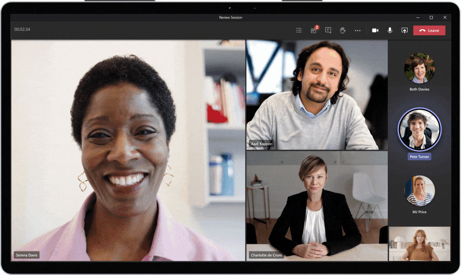 Large Gallery view in Teams