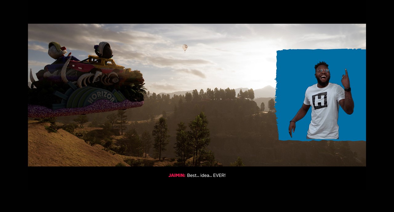 Forza Horizon 5 のゲーム内シーン全体で手話サポートを提供