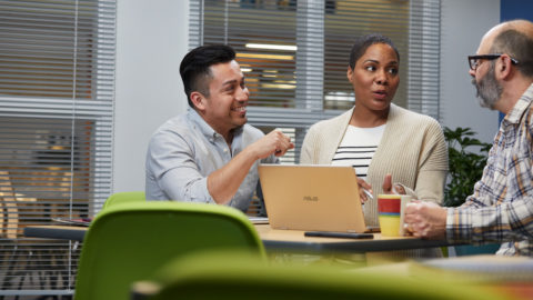 people collaborating