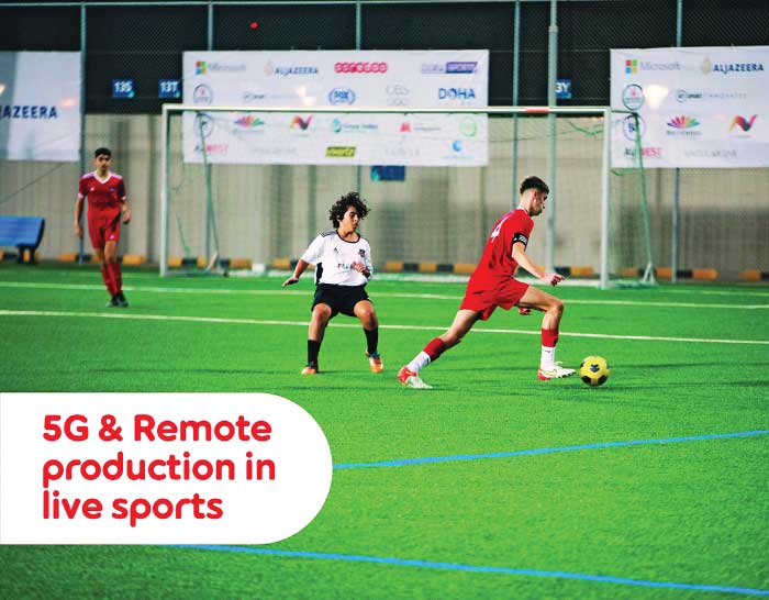 Ooredoo، الجزيرة، beIN SPORTS ومايكروسوفت تستكشف إمكانات 5G في وسائل الإعلام الرياضية الحية والبث