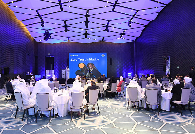 خلال حفل إطلاق مبادرة «الثقة الصفرية في القطاع الحكومي»